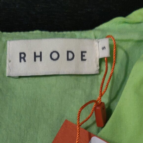 RHODE Bright Green Midi Dress - Picture 9 of 14